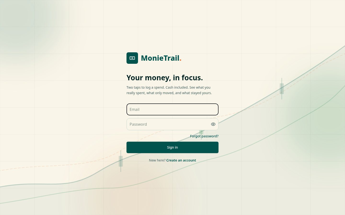 MonieTrail — Web App website concept by MROKX