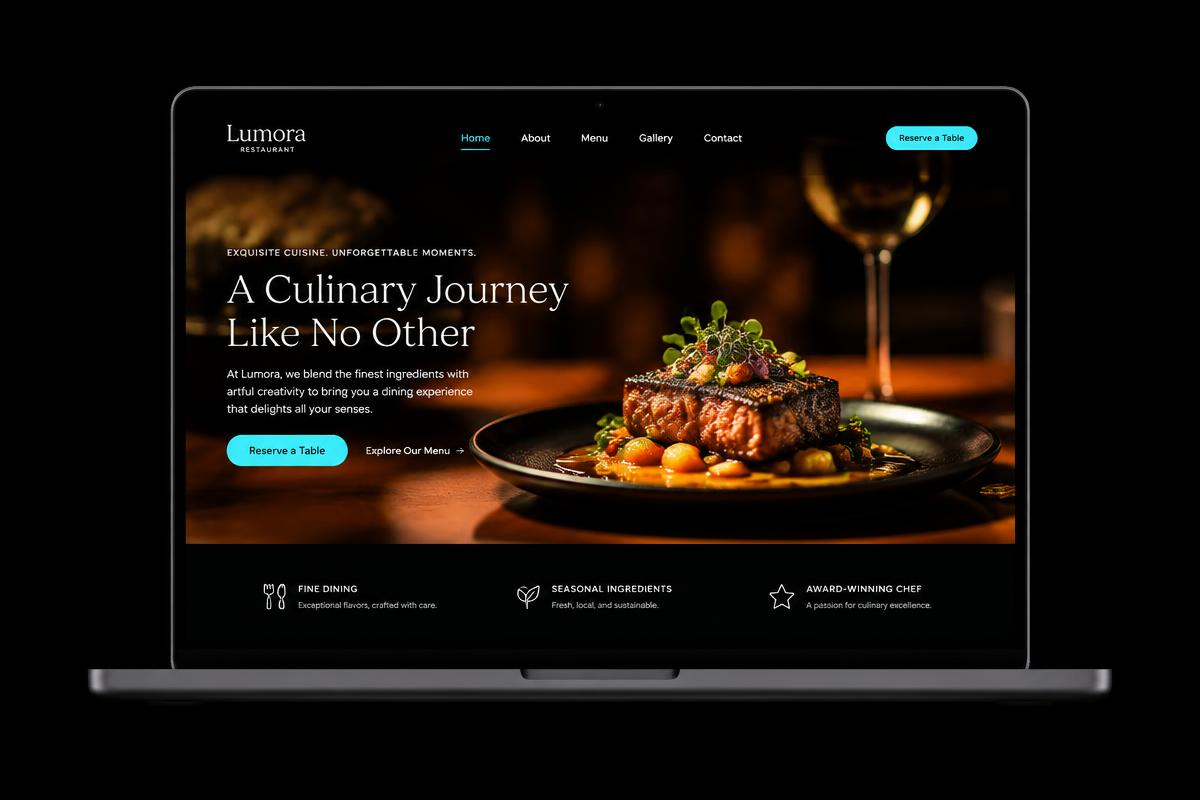 Restaurant sample website by MROKX