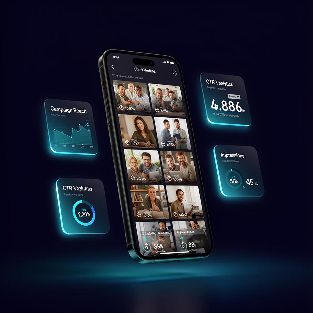 Short-form video content and campaign planning on a mobile phone