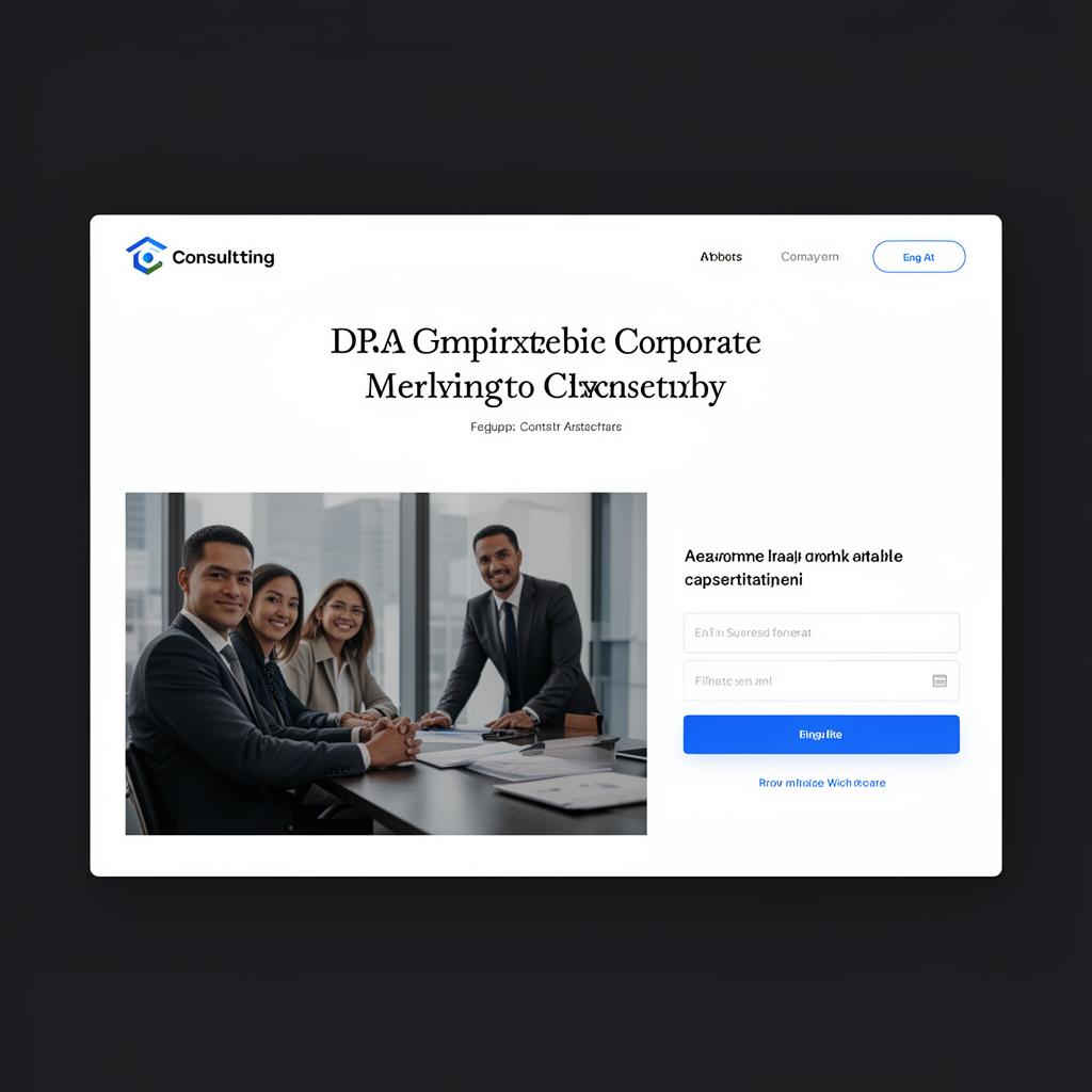 Corporate Landing Page — Corporate Brand